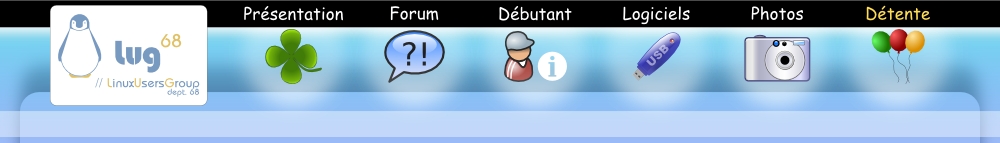 les six  menus de base