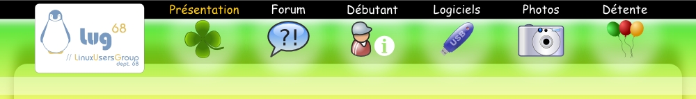 les six  menus de base